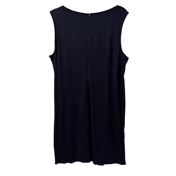 Chicos Sleeveless Navy Blue Dress Size XL Lace Front Design Dress - Picture 8 of 10